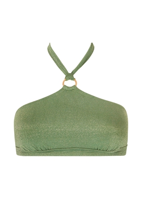 Зелёный купальный лиф