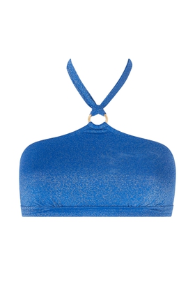 Синий купальный лиф