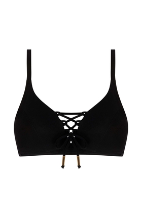 Чёрный купальный лиф