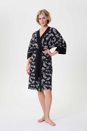  Женский домашний халат миди 