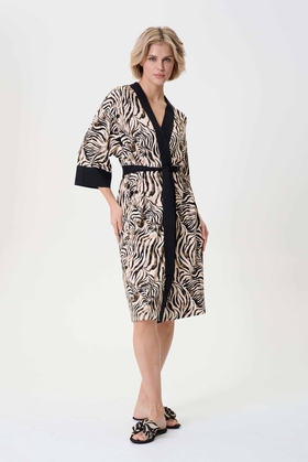  Женский домашний халат миди 