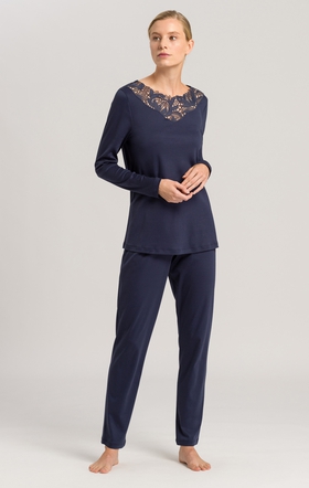  Женская хлопковая пижама с брюками 