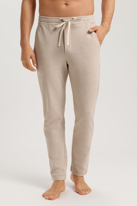  Мужские бежевые домашние брюки из хлопка 