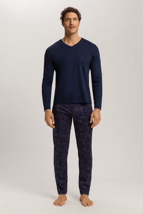 Мужская хлопковая пижама с брюками
