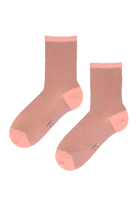 Носки женские коралловые Graphic Checks