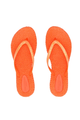 Женские оранжевые сланцы