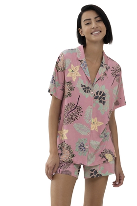 Женская пижама с цветочным принтом