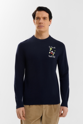 Мужской джемпер с вышивкой 