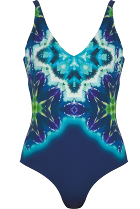 Слитный купальник с мягкими чашками