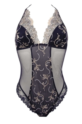 Женское синее боди